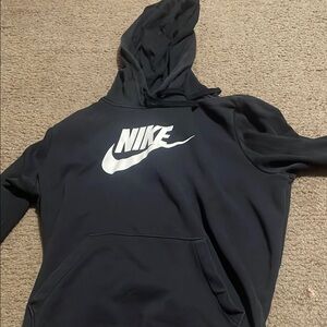 Nike Black and White Logo Hoodie
